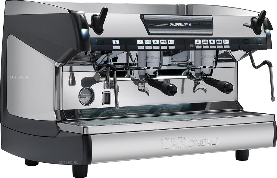 255735711_kofemashina-nuova-simonelli Кофемашина Nuova Simonelli Aurelia II 2 Gr V black LED, высокие группы